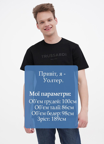 Черная футболка Trussardi