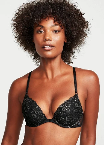 Чорний демісезонний комплект (бюстгальтер, трусики) Victoria's Secret