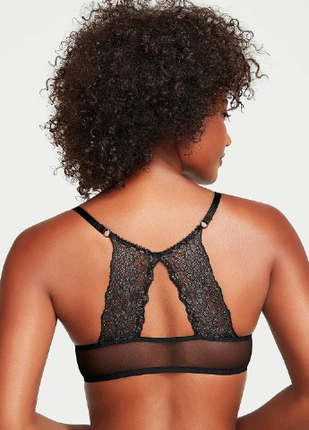 Чорний демісезонний комплект (бюстгальтер, трусики) Victoria's Secret