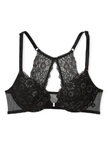 Чорний демісезонний комплект (бюстгальтер, трусики) Victoria's Secret
