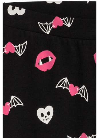 Черные летние леггинсы H&M