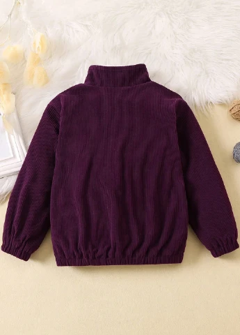 Сливовая демисезонная куртка SHEIN