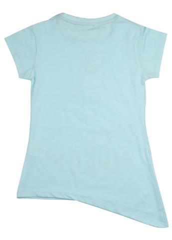 Голубая летняя футболка Cichlid