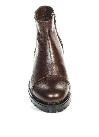 Темно-коричневые осенние ботинки броги Nube