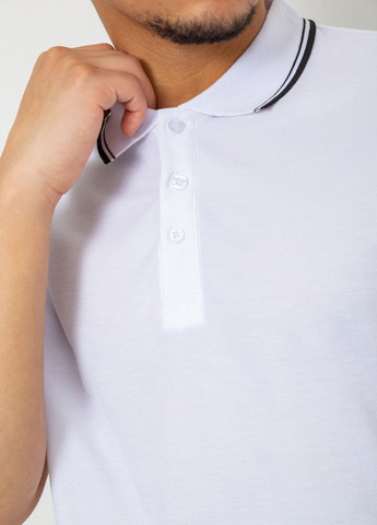 Белая футболка-поло для мужчин Ager однотонная
