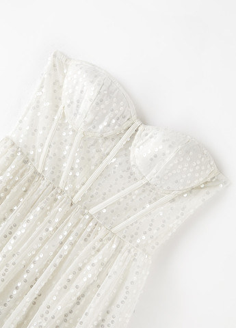 Білий вечірня сукня в грецькому стилі SHEIN однотонна