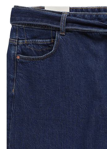 Синяя джинсовая однотонная юбка C&A