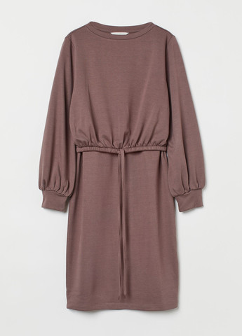 Сіро-бежева кежуал сукня для годуючих сукня-світшот H&M однотонна
