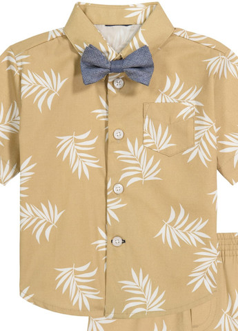 Бежевый летний костюм (тенниска, шорты, бабочка) с шортами Tommy Hilfiger