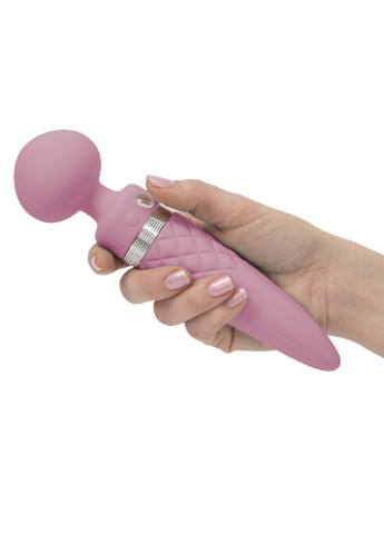 Вібромасажер 2-в-1 - Sultry Pink, класичний масажер і вібратор з ротацією, підігрів Pillow Talk (254551120)