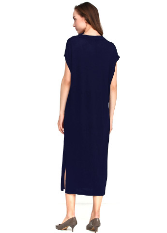 Темно-синее кэжуал платье платье-футболка H&M однотонное