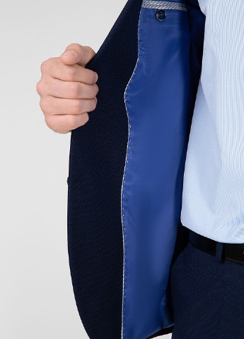 Темно-синий демисезонный костюм (пиджак, брюки) NAVI
