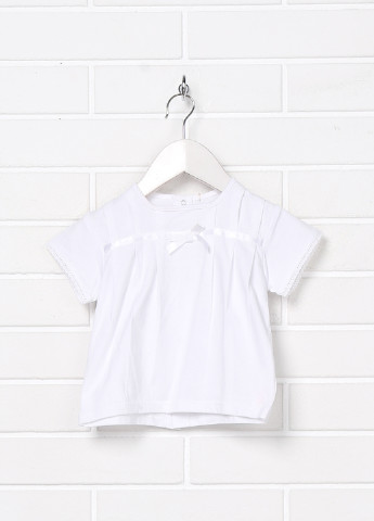 Белая летняя футболка с коротким рукавом La Petite Ourse