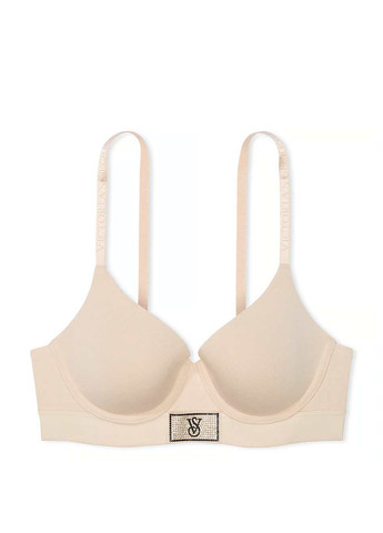 Бежевий демісезонний комплект (бюстгальтер, трусики) Victoria's Secret