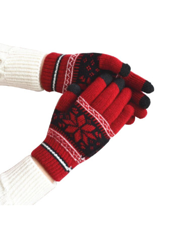 Перчатки ХоКо XoKo для сенсорных экранов ornament black/red (161292302)