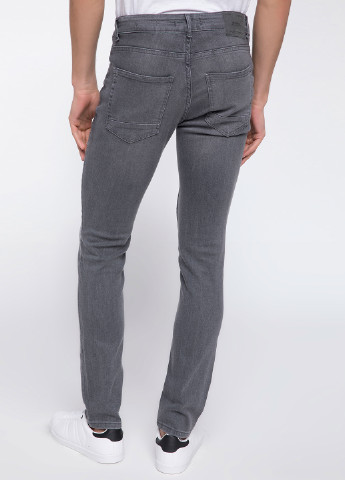 Светло-серые демисезонные со средней талией джинсы DeFacto
