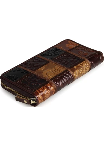 Жіночий шкіряний гаманець 20х10 см Vintage (229459062)