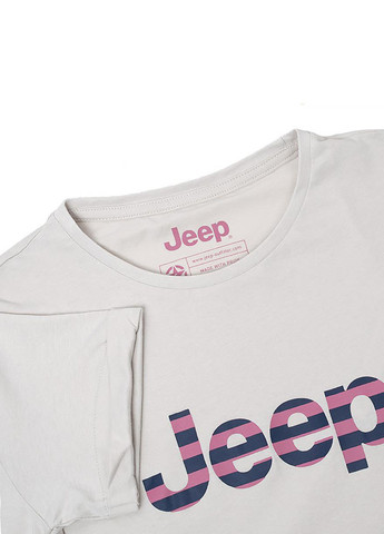 Футболка O102611-J863 Jeep T-SHIRT OVERSIZE Striped Print Turn - (318417296)