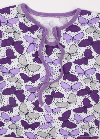Фиолетовая всесезон пижама (лонгслив, брюки) Пташка текстиль