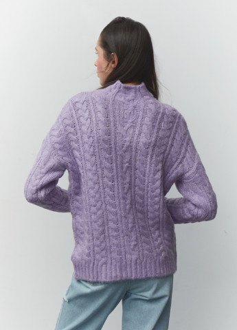 Пурпурный зимний свитер вязаный джемпер Papaya