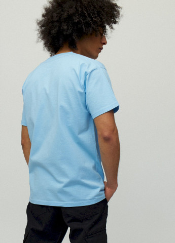 Блакитна футболка чоловіча YAPPI