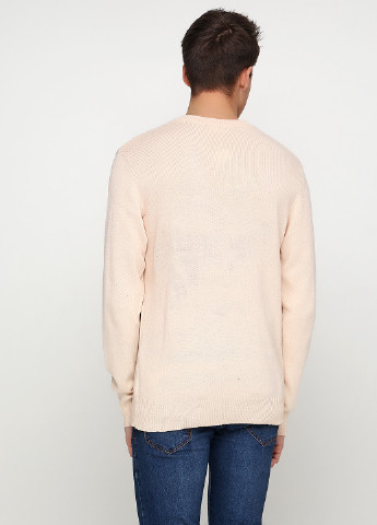 Кремовый демисезонный пуловер пуловер Long Island