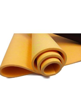 Килимок для йоги PER Premium Mat 8 мм помаранчевий (мат-каремат спортивний, йогамат для фітнесу, пілатесу) EasyFit (237596295)