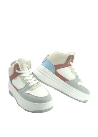 Зимние ботинки No Brand с белой подошвой из искусственной кожи