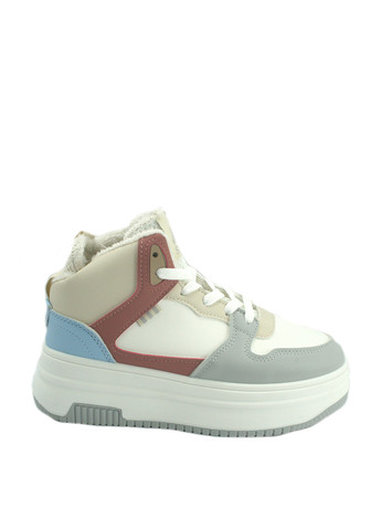 Зимние ботинки No Brand с белой подошвой из искусственной кожи