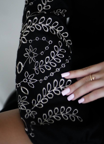 Чорна кежуал сукня No Brand однотонна