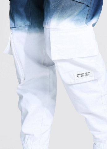 Черно-белые демисезонные карго джинсы Boohoo