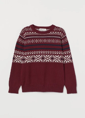 Бордовый демисезонный джемпер H&M