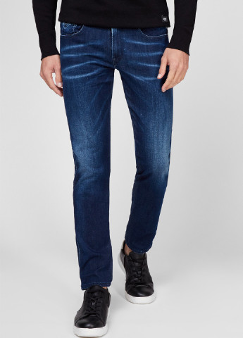 Синие демисезонные скинни джинсы Replay