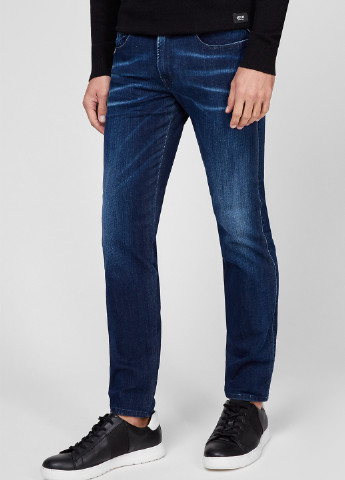 Синие демисезонные скинни джинсы Replay