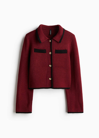 Бордовый демисезонный кардиган H&M