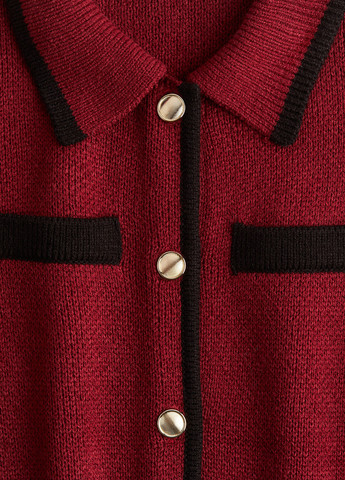 Бордовый демисезонный кардиган H&M