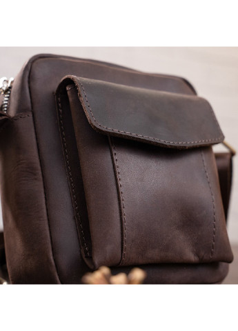 Мужская кожаная сумка 15х18х6 см Shvigel (252130937)