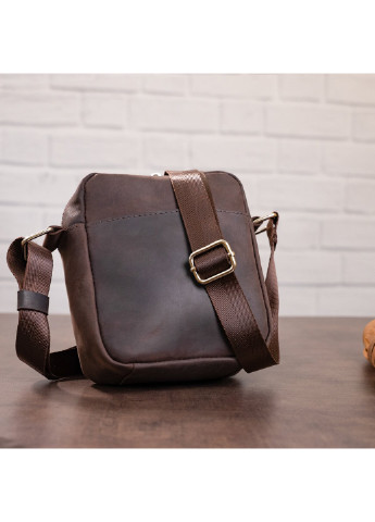 Мужская кожаная сумка 15х18х6 см Shvigel (252130937)