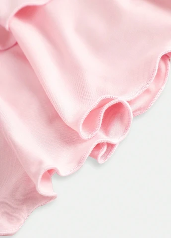Розовый летний костюм (топ, юбка-шорты) SHEIN