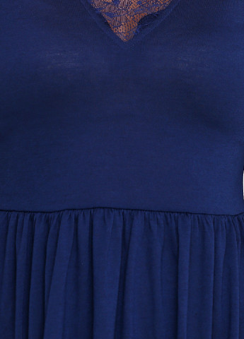 Темно-синя кежуал сукня кльош Boohoo однотонна