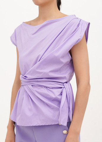 Сиреневая блуза на запах Joie Clair