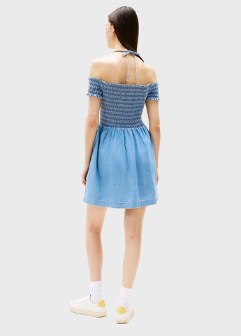 Синя джинсова сукня кльош, з відкритими плечима Tommy Jeans варенка