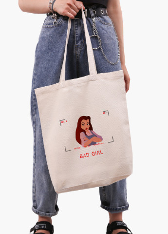 Еко сумка шоппер біла Принцеса Белль Дісней (Disney) (9227-1434-WTD) Еко сумка шоппер біла 41*39*8 см MobiPrint (215943916)