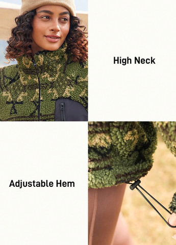 Темно-зеленая демисезонная куртка SHEIN