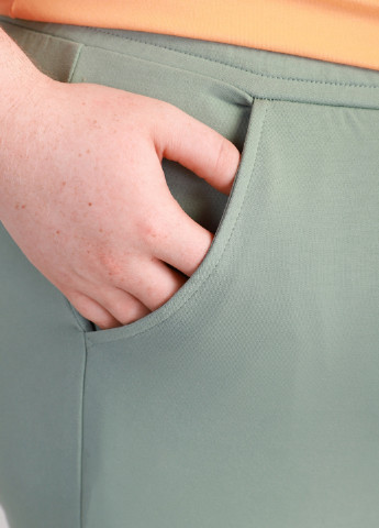 Светло-зеленые спортивные демисезонные зауженные брюки Promin