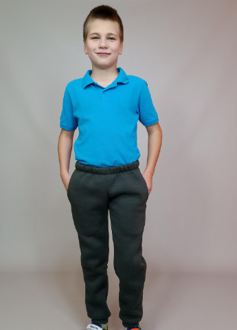 Теплые спортивные штаны на мальчика 140см Черные Triko (41816824-3) No Brand (256173219)
