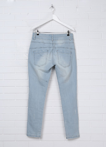 Голубые демисезонные зауженные джинсы Vero Moda