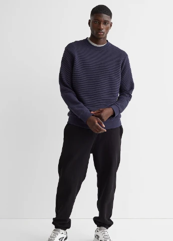 Темно-синій світшот демісезон,темно-синій, H&M (254891504)