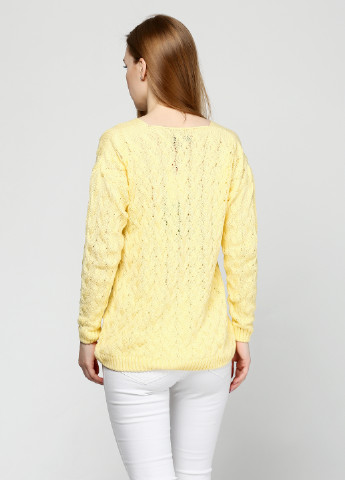 Желтый демисезонный пуловер пуловер Zaldiz