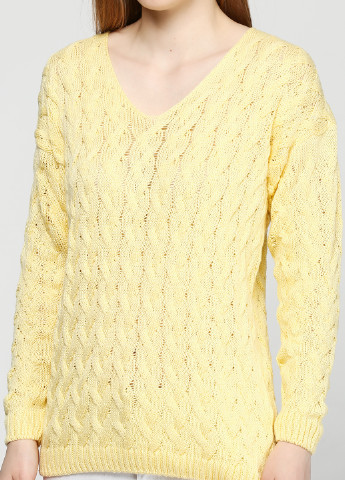 Желтый демисезонный пуловер пуловер Zaldiz